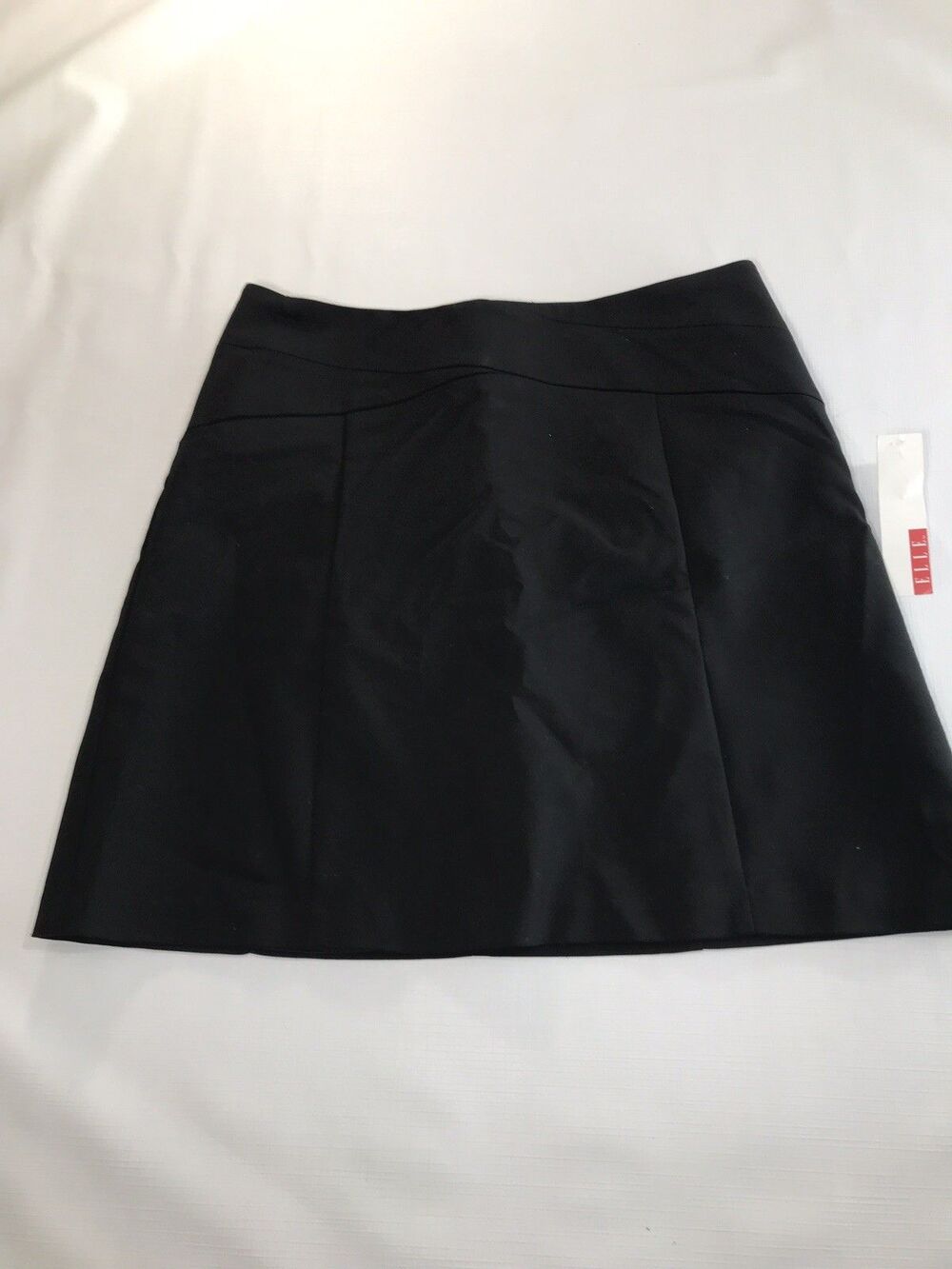 Elle Womens Black Tie Skirt Size 12 Nwt